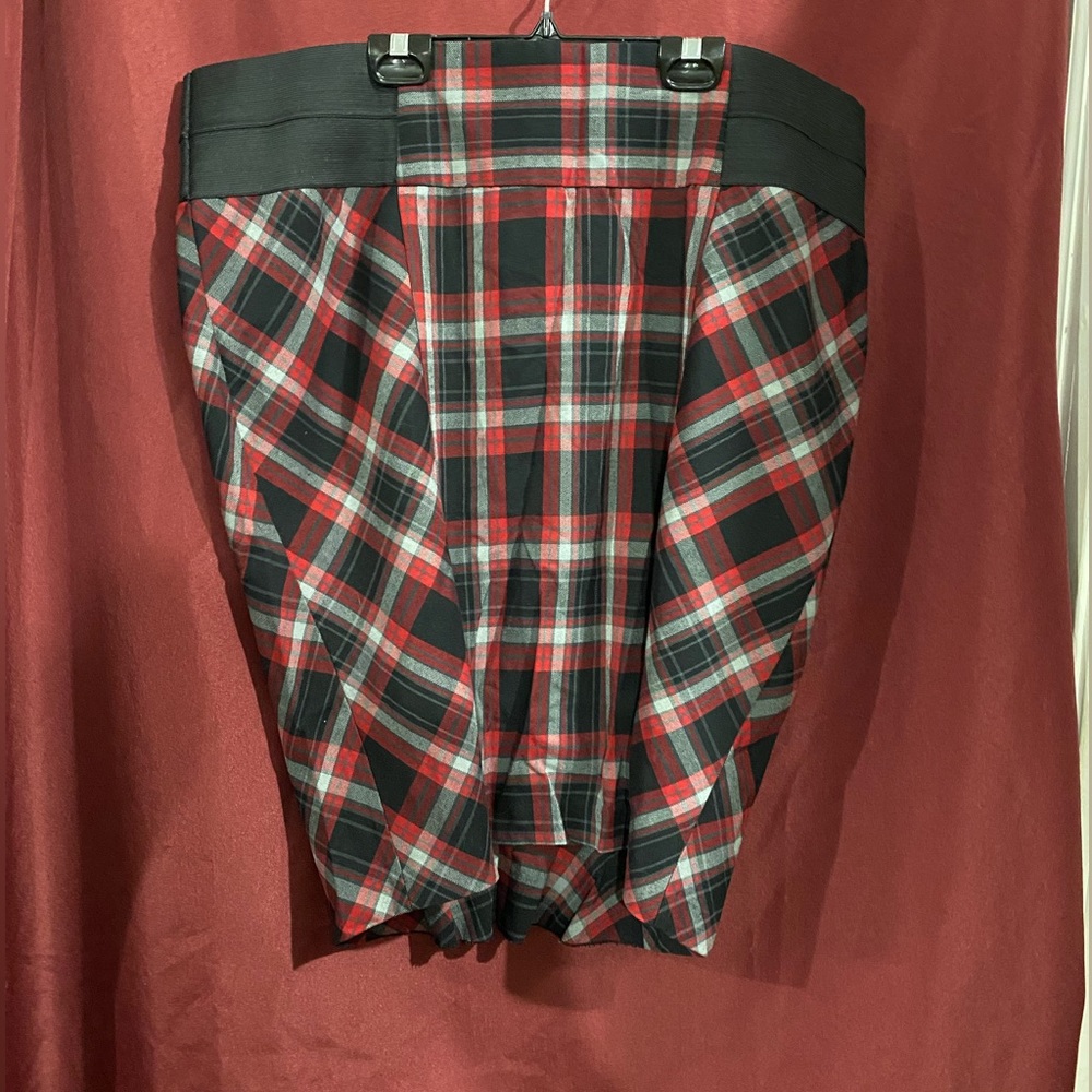 Torrid Red Plaid Pencil Skirt | Size 20
